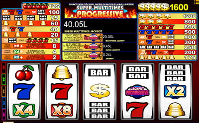 Super Multitimes Progressive Slot