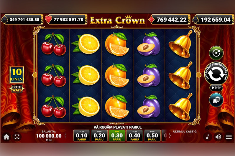 Slotul Extra Crown la Prima Casino