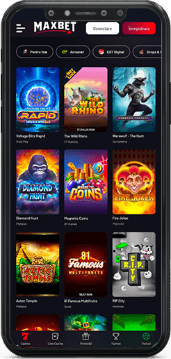 Sloturi în aplicația MaxBet