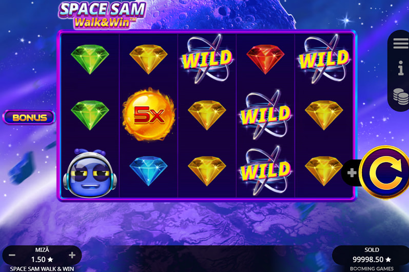 Space Sam Walk and Win slot demo