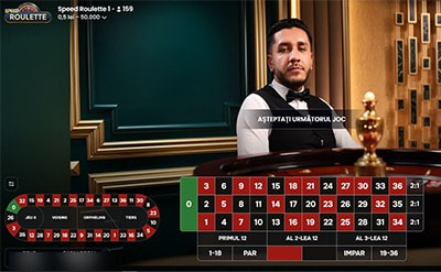 Masă de ruletă live la Joker Casino