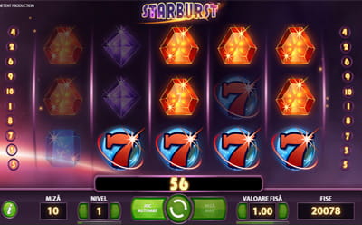 Starburst slot și premii unice