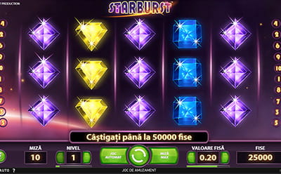 Joaca slotul Starburst la NetBet Casino