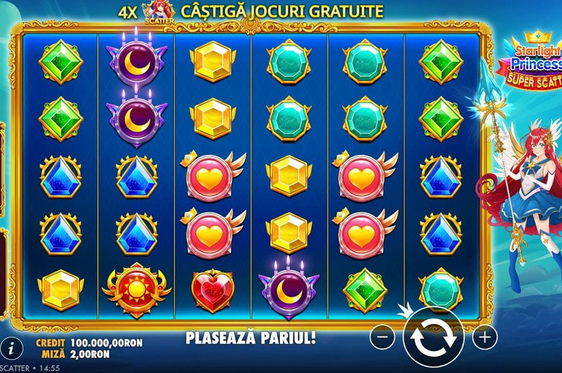 Slotul Starlight Princess Super Scatter la TopBet Casino
