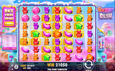 Sugar Rush slot bonus joc