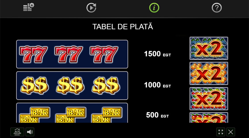 Tabel de plată la Supreme Hot