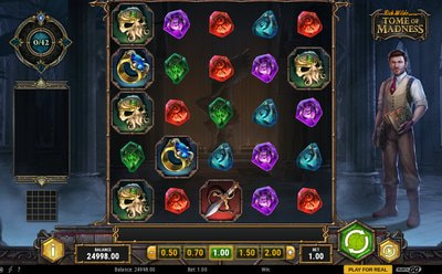 Grila de 5 role și 5 rânduri la slotul Tome of Madness