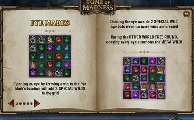 Semnele de tip ochi la slotul Tome of Madness