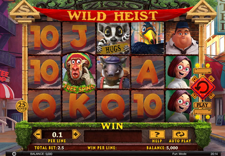 Wild Heist slot cu limită mare