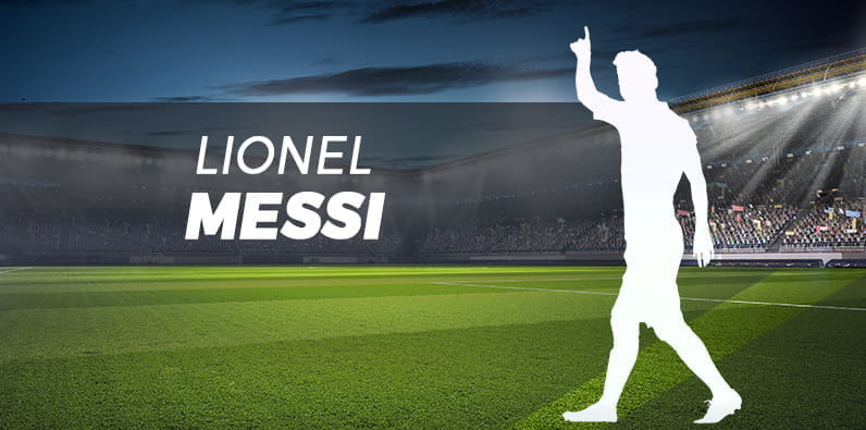Lionel Messi controlează mingea