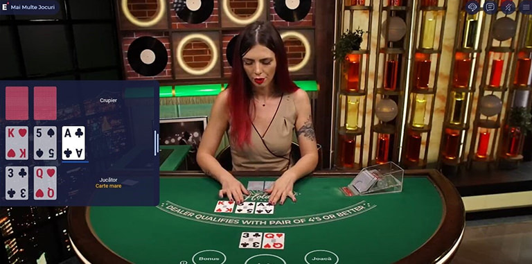 Jocul live Casino Hold'em la cazinoul online Mr Bit