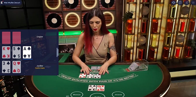 Jocul live Casino Hold'em la cazinoul online Mr Bit