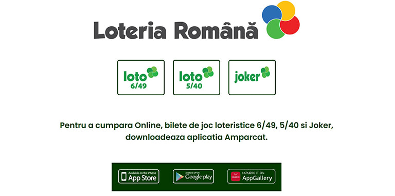 Interfață bilet la loto online pe amparcat.loto.ro