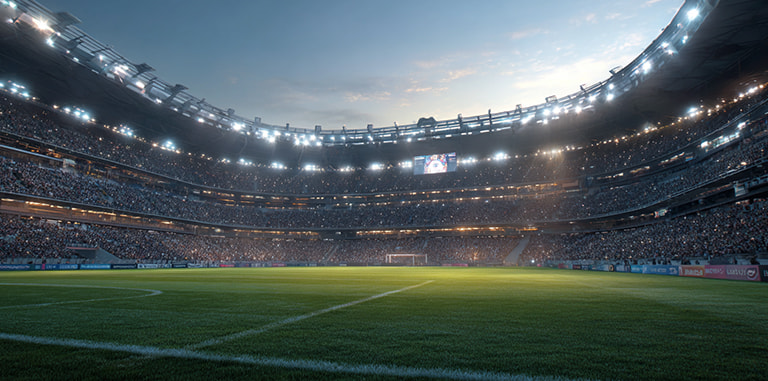 Stadion plin la un meci de fotbal din Bundesliga