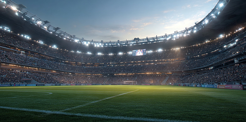 Stadion plin la un meci de fotbal din Bundesliga