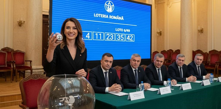 Simularea unei extrageri la Loteria Română pentru Loto 6/49
