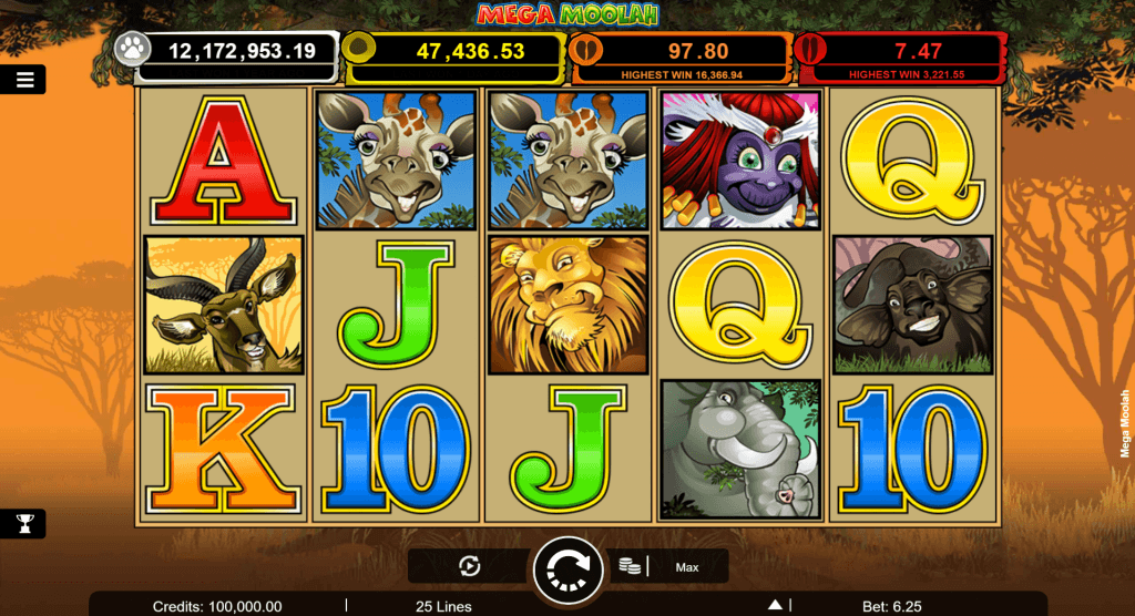 Jackpot progresiv Mega Moolah