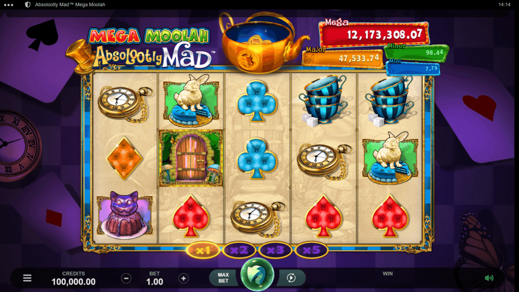 Jackpot progresiv Mega Moolah Absolootly Mad