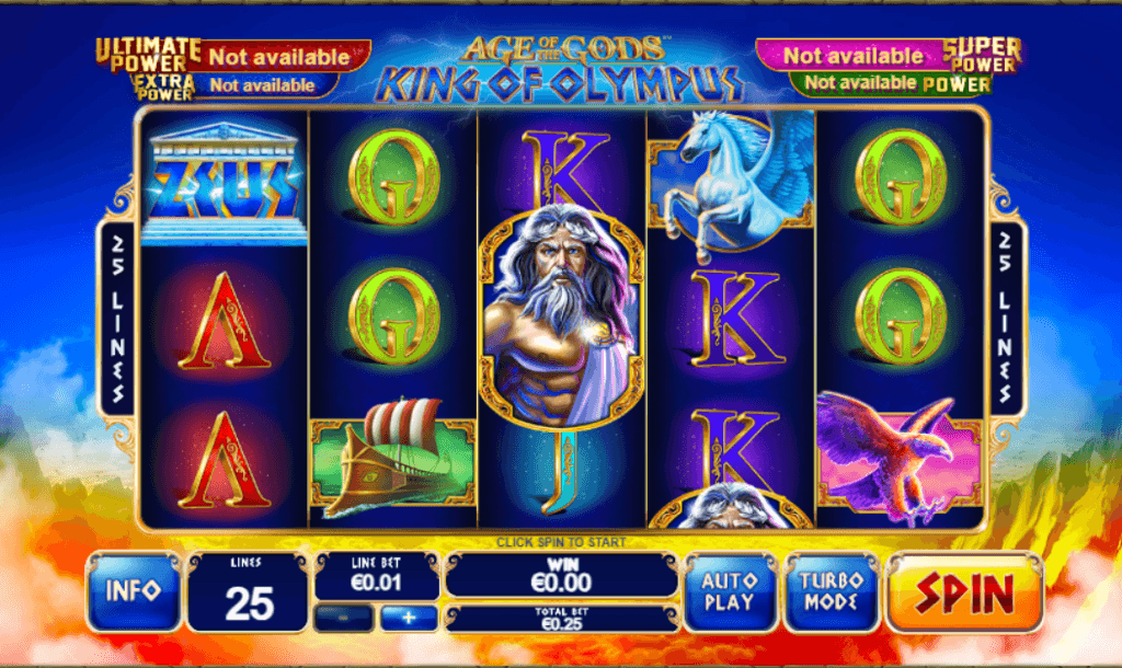 Jackpot progresiv Age of the Gods King of Olympus 
