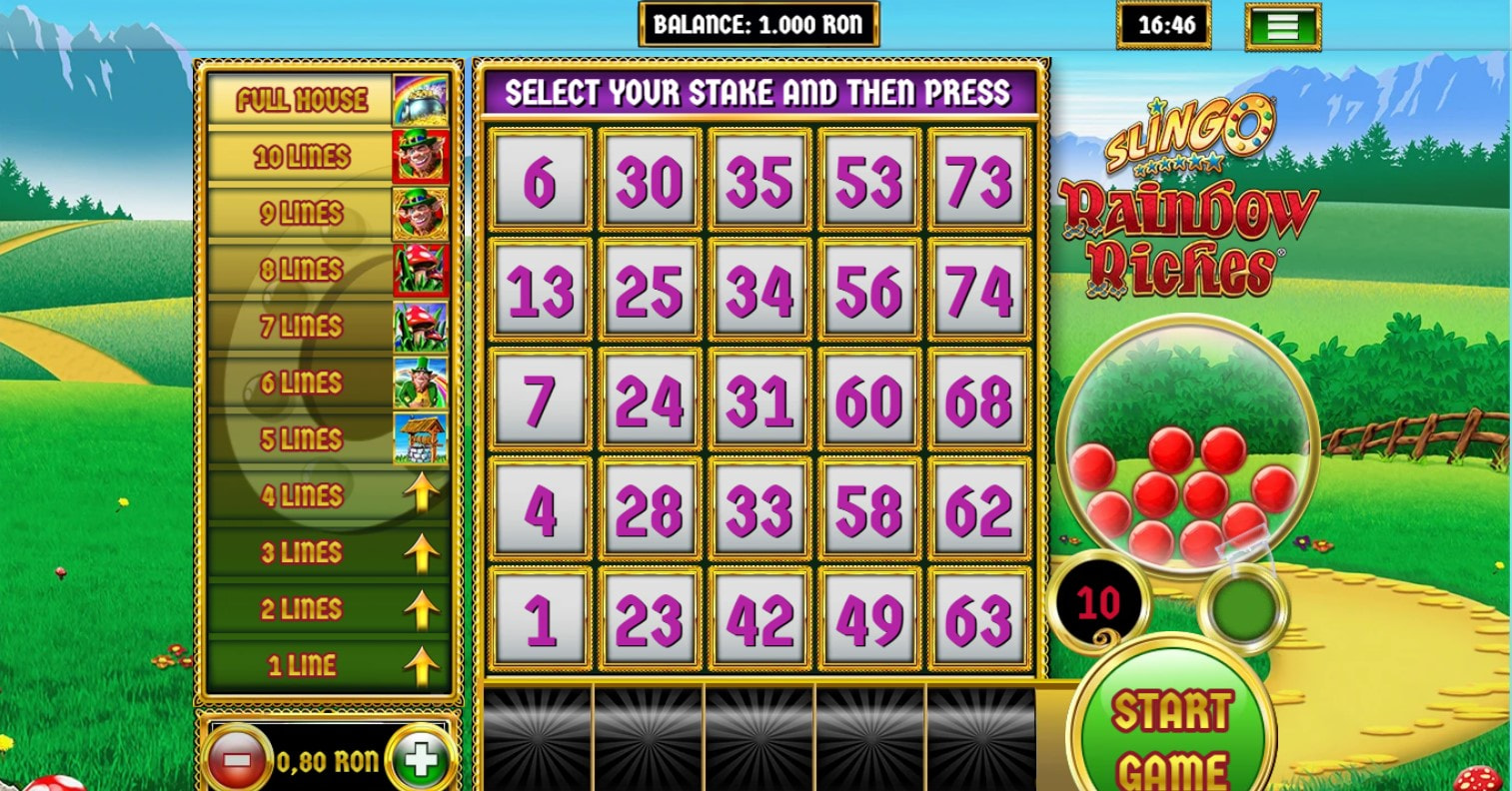 Slingo Rainbow Riches